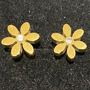 Adorable Floral Stainless Steel Earrings Accessories Jewelry